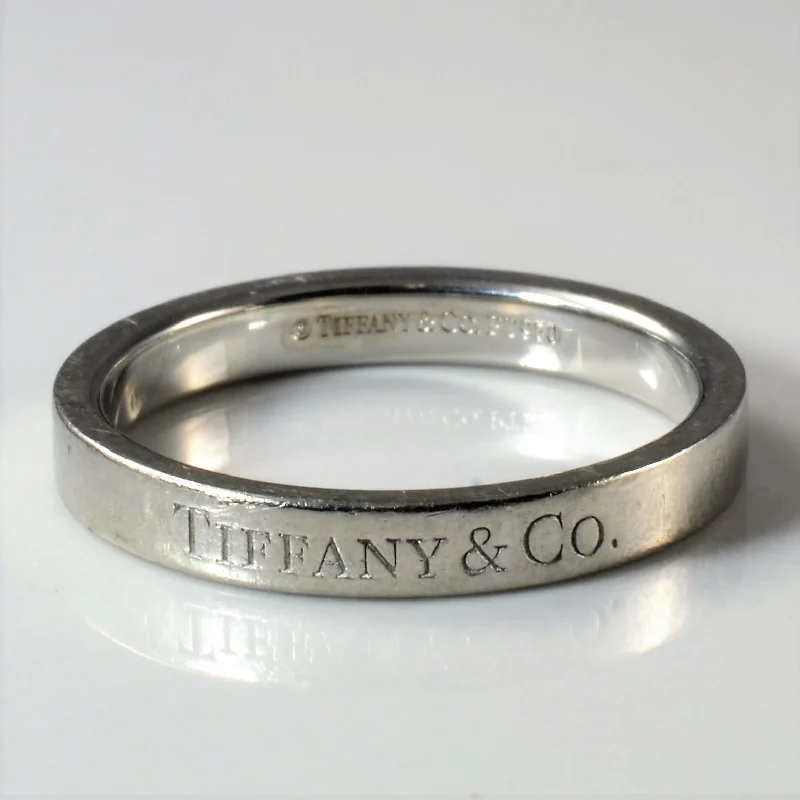 Modern Statement Jewelry For Bold Styling Tiffany & Co.' Platinum Band | SZ 7.75 |