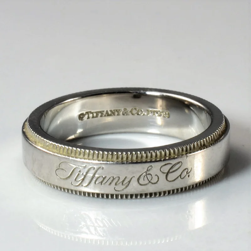 Unmissable Discounts On Timeless Jewelry Pieces Tiffany & Co.' Platinum T & Co. Band | SZ 4 |