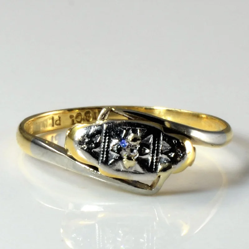 Flash Sale On Elegant Jewelry – Don't Miss Out Edwardian Bypass Diamond Ring | 0.02ctw | SZ 4.75 |