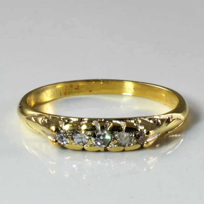 Handcrafted Beauty At Affordable Prices Edwardian Diamond Ring | 0.09ctw | SZ 7 |