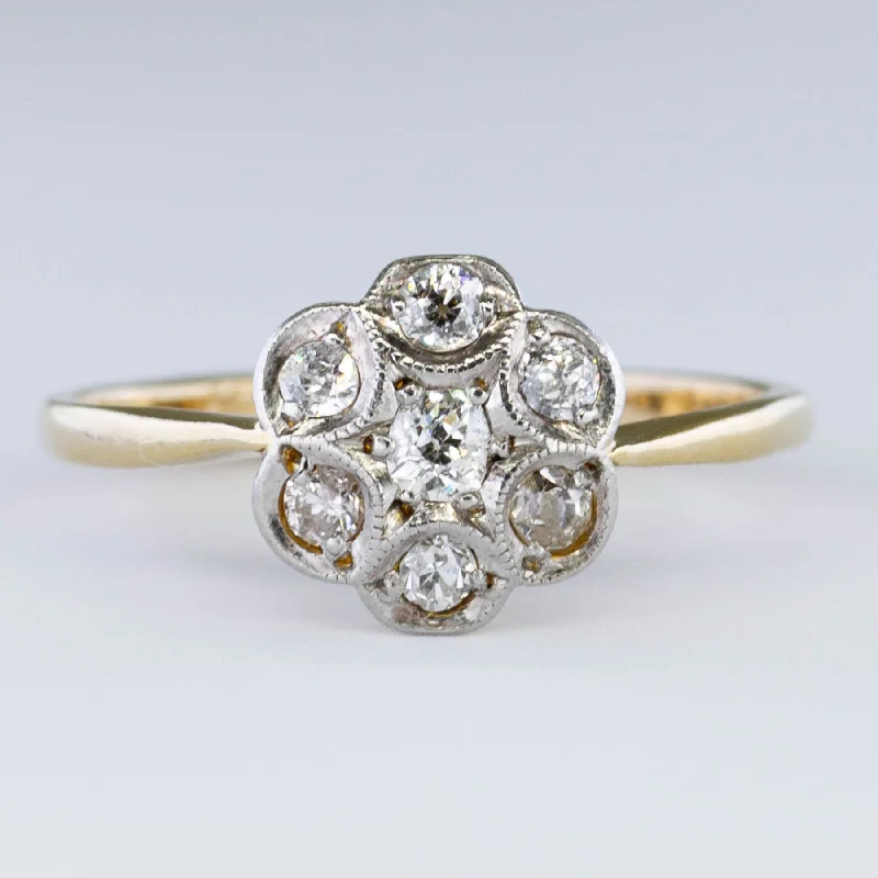 Discover Unique Jewelry With Special Limited-Time Offers Edwardian Floral Diamond Ring | 0.32 ctw | SZ 5.75 |