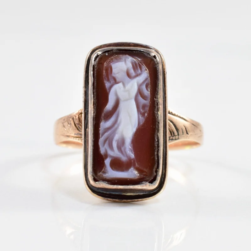 Jewelry Deals That Sparkle – Shop Today Victorian Era Onyx Cameo Ring | 2.00ct | SZ 5.25 |