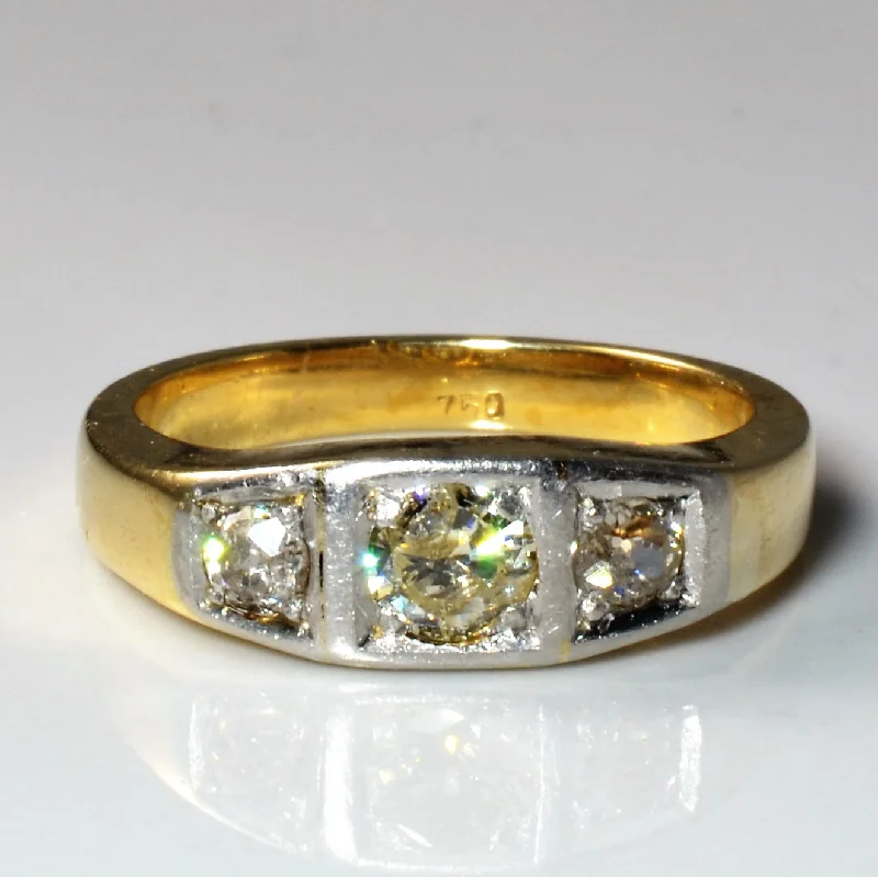 Jewelry Sale – Exclusive Styles At Lower Prices Art Deco Era Three Stone Diamond Ring | 0.60ct | SZ 8 |