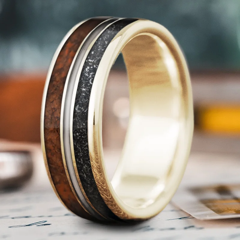 Bestselling Jewelry At Special Promotional Rates Custom Design - 3-Inlay Metal Center Ring d1fEa8OJUD5pT0NVI-FyZLHM