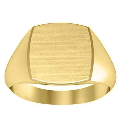 Flash Sale On Stunning Jewelry – Limited Stock Available Step Edge Square Signet Ring - 14mm x 13mm