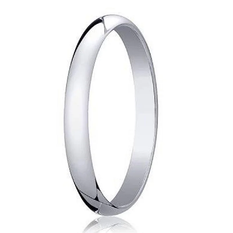 Waterproof Stainless Steel Jewelry For Lasting Beauty Traditional White Gold Designer Men's Wedding Band in 18K | 2mm Waterproof Stainless Steel Jewelry For Lasting Beauty Traditional White Gold Designer Men's Wedding Band in 18K | 2mm
