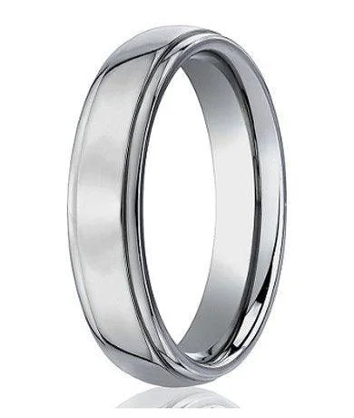 Shop Dazzling Rings, Earrings, And More At Special Discounts 5mm Men's Benchmark Titanium Wedding Ring with Polished Finish Shop Dazzling Rings, Earrings, And More At Special Discounts 5mm Men's Benchmark Titanium Wedding Ring with Polished Finish