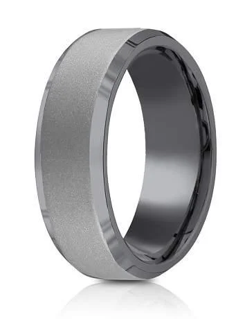 Shop Dazzling Jewelry At The Best Prices Tantalum 7mm Powder Coated Finish Polish Beveled Edge Design Ring Shop Dazzling Jewelry At The Best Prices Tantalum 7mm Powder Coated Finish Polish Beveled Edge Design Ring