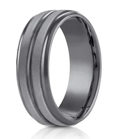 Holiday Jewelry Sale – Perfect Gifts At The Best Prices Tantalum 8mm Powder Coated Horizontal Center Cut Beveled Edge Design Ring Holiday Jewelry Sale – Perfect Gifts At The Best Prices Tantalum 8mm Powder Coated Horizontal Center Cut Beveled Edge Design Ring