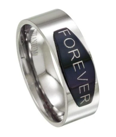Flash Sale On Stunning Jewelry – Don't Miss Out Forever Men's Ring in Polished Titanium | 8mm Flash Sale On Stunning Jewelry – Don't Miss Out Forever Men's Ring in Polished Titanium | 8mm