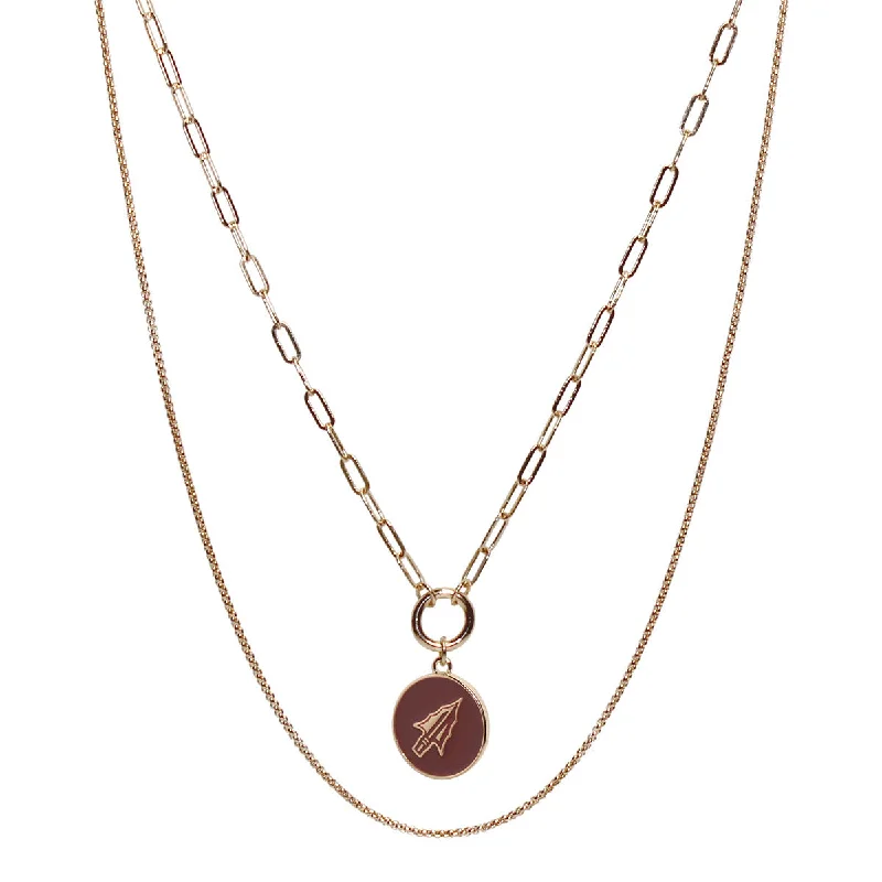Handcrafted Beauty At Affordable Prices Emerson Street Enameled Arrowhead Charm Double Stranded Necklace Handcrafted Beauty At Affordable Prices Emerson Street Enameled Arrowhead Charm Double Stranded Necklace