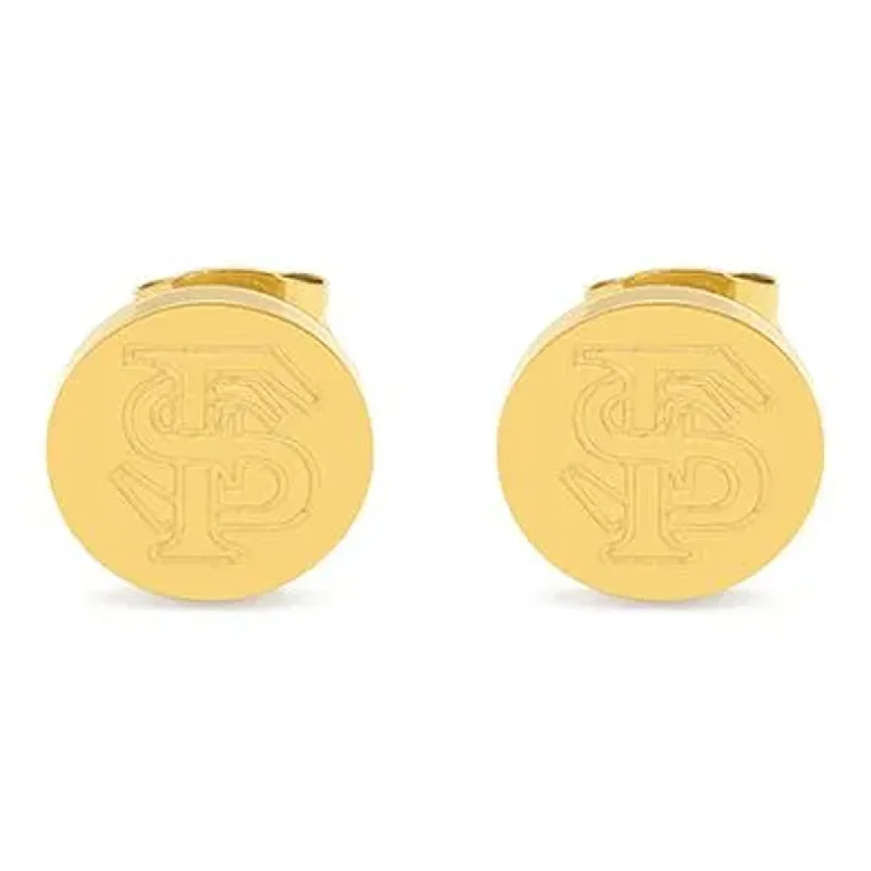 Fandrip Interlocking FS Gold Earrings