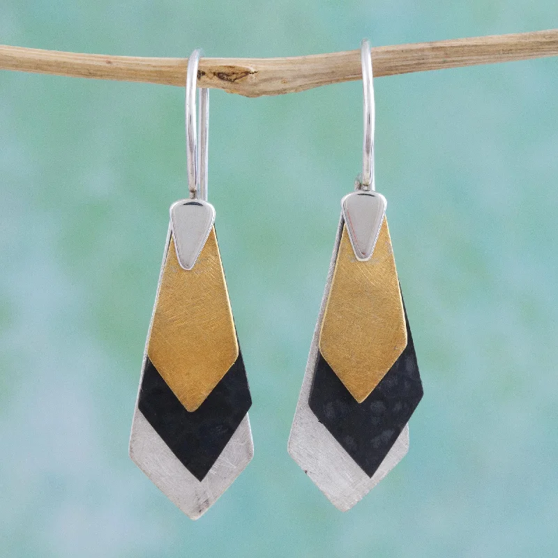 Shop Dazzling Jewelry With Special Promotional Discounts Geometrical Riddles Modern Gold Accent Dangle Earrings Shop Dazzling Jewelry With Special Promotional Discounts Geometrical Riddles Modern Gold Accent Dangle Earrings