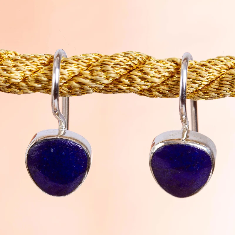 Grab Your Dream Jewelry At The Lowest Prices Gleaming Gems Taxco Lapis Lazuli Drop Earrings from Mexico Grab Your Dream Jewelry At The Lowest Prices Gleaming Gems Taxco Lapis Lazuli Drop Earrings from Mexico