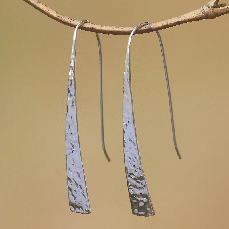 Dainty Floral Jewelry For Feminine Elegance Glistening Tide Gleaming Sterling Silver Drop Earrings from Bali Dainty Floral Jewelry For Feminine Elegance Glistening Tide Gleaming Sterling Silver Drop Earrings from Bali
