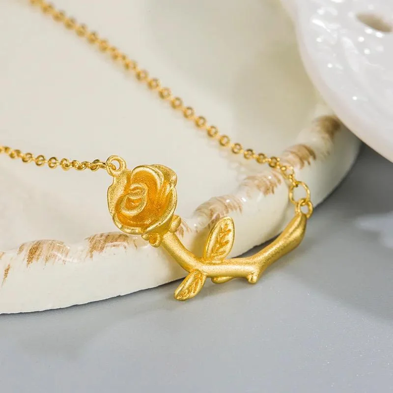 Sparkle On A Budget – Fine Jewelry For Less Light Luxury Temperament Rose Necklace for Women Model-20 Sparkle On A Budget – Fine Jewelry For Less Light Luxury Temperament Rose Necklace for Women Model-20
