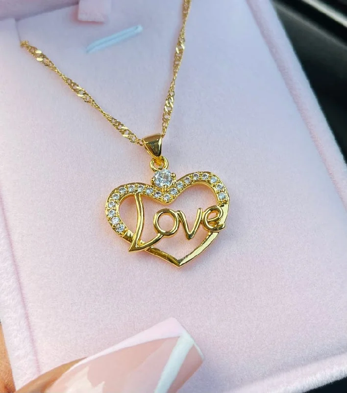 Upgrade Your Jewelry Collection For Less LOVE NECKLACE Model-24