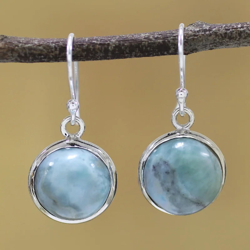 Premium Jewelry At Special Low Prices For A Limited Time Neptune Sterling Silver and Larimar Dangle Earrings from India Premium Jewelry At Special Low Prices For A Limited Time Neptune Sterling Silver and Larimar Dangle Earrings from India