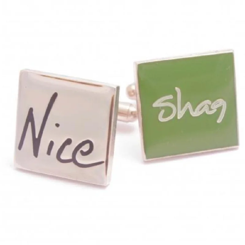 Nice Shag Cuff Links