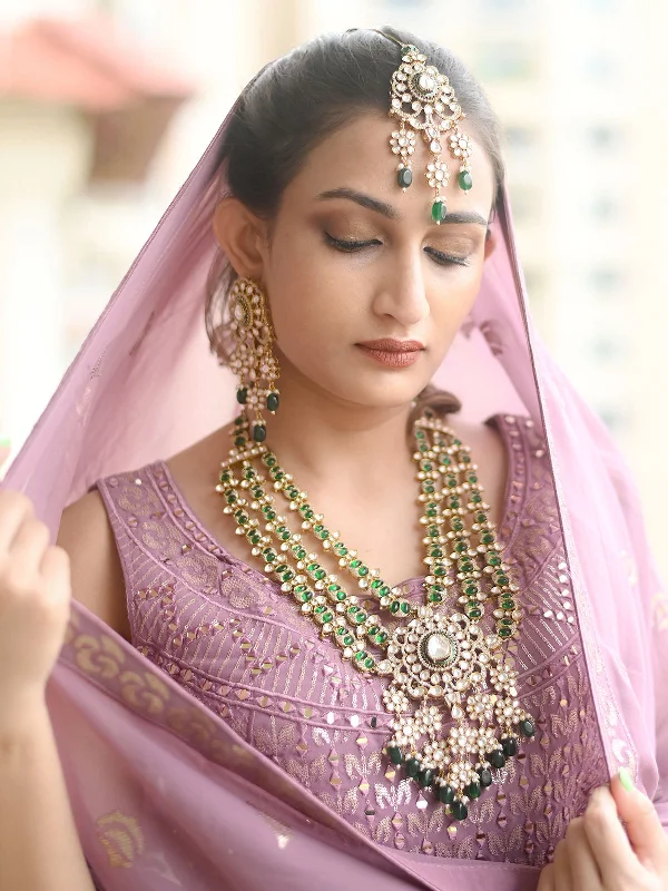 Jewelry Clearance – Final Chance To Save Big Odette Green Mixed Metal Embellished Gold Plated Neckpiece Set For Women Jewelry Clearance – Final Chance To Save Big Odette Green Mixed Metal Embellished Gold Plated Neckpiece Set For Women