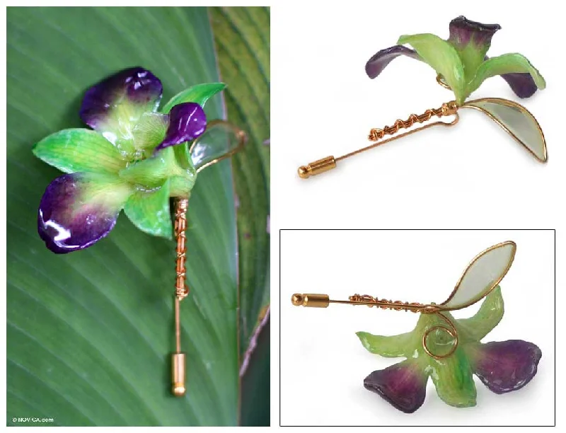 Make Every Moment Shine – Jewelry Discounts Available Orchid Dreams Gold Flower Brooch Make Every Moment Shine – Jewelry Discounts Available Orchid Dreams Gold Flower Brooch