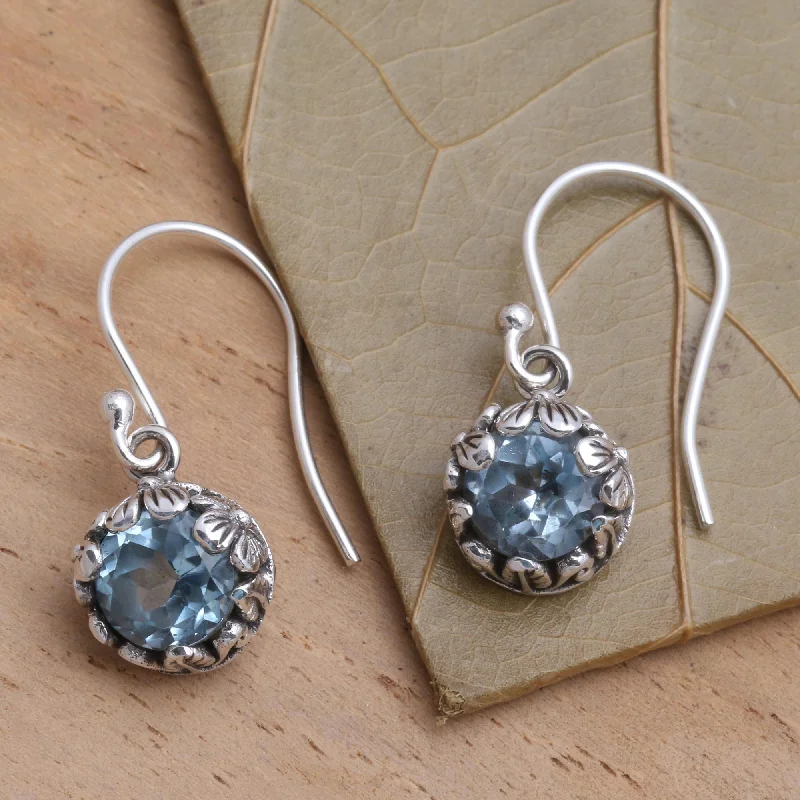 Your Perfect Accessory At The Perfect Price Petite Frangipani Flowers Petite Blue Topaz Floral Earrings in Sterling Silver Your Perfect Accessory At The Perfect Price Petite Frangipani Flowers Petite Blue Topaz Floral Earrings in Sterling Silver