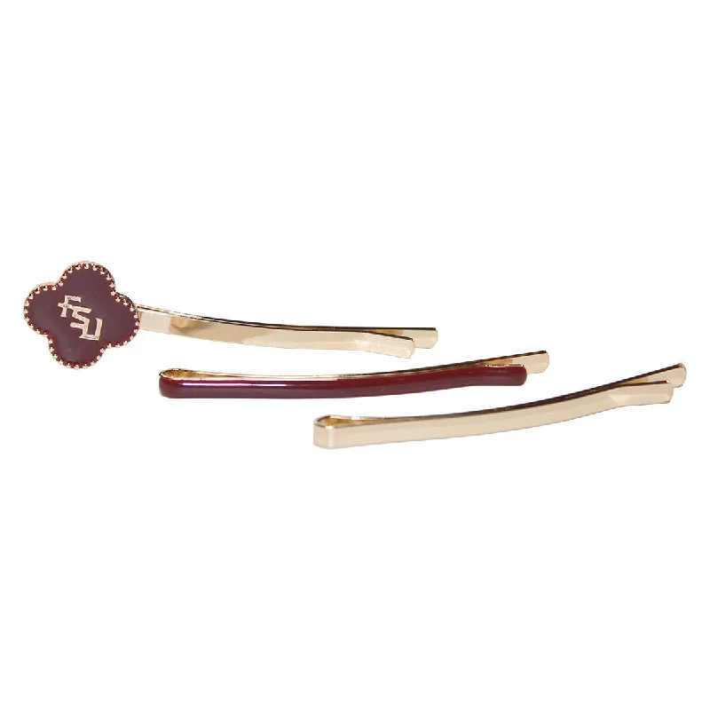 Classic And Modern Jewelry Styles On Sale Emerson Street Stacked FSU Quatrafoil Bobby Pin Set Classic And Modern Jewelry Styles On Sale Emerson Street Stacked FSU Quatrafoil Bobby Pin Set