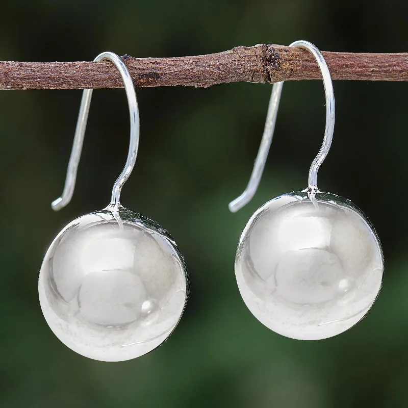 Exclusive Jewelry Bundles At Discounted Prices Shining Orb Round Sterling Silver Drop Earrings from Thailand Exclusive Jewelry Bundles At Discounted Prices Shining Orb Round Sterling Silver Drop Earrings from Thailand