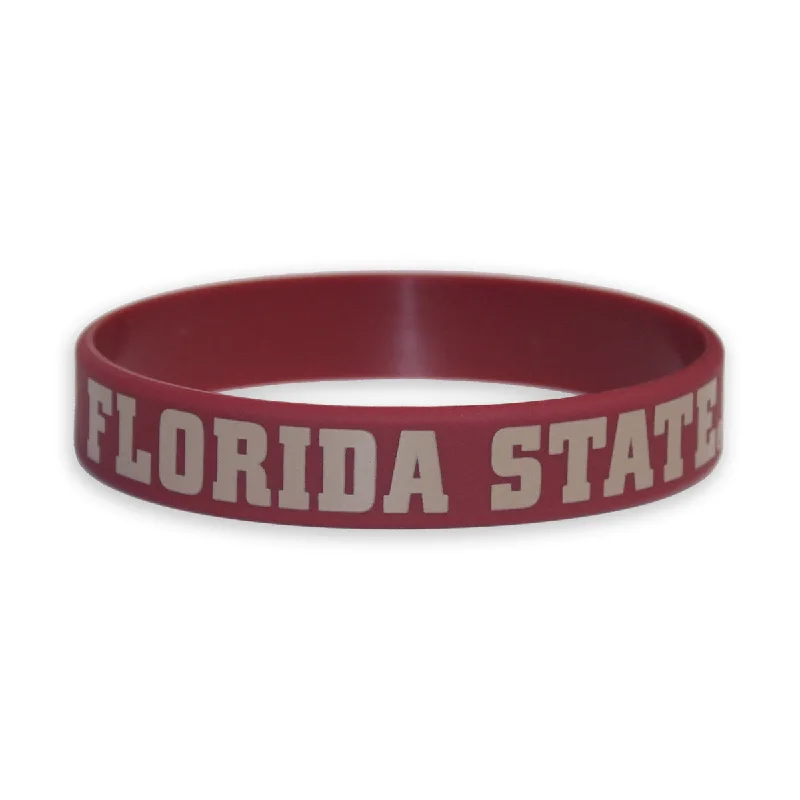 Spirit Products Florida State Silicone Bracelet - Garnet