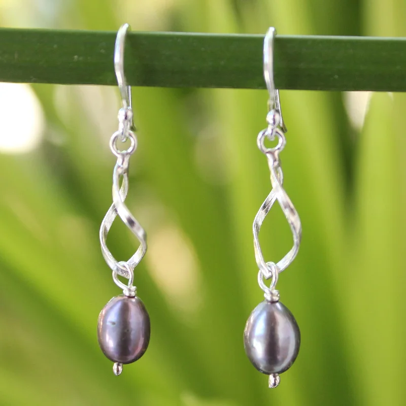 Handcrafted Jewelry Sale – Unique Designs At Low Prices Swirling Love Artisan Crafted Sterling Silver and Pearl Dangle Earrings Handcrafted Jewelry Sale – Unique Designs At Low Prices Swirling Love Artisan Crafted Sterling Silver and Pearl Dangle Earrings