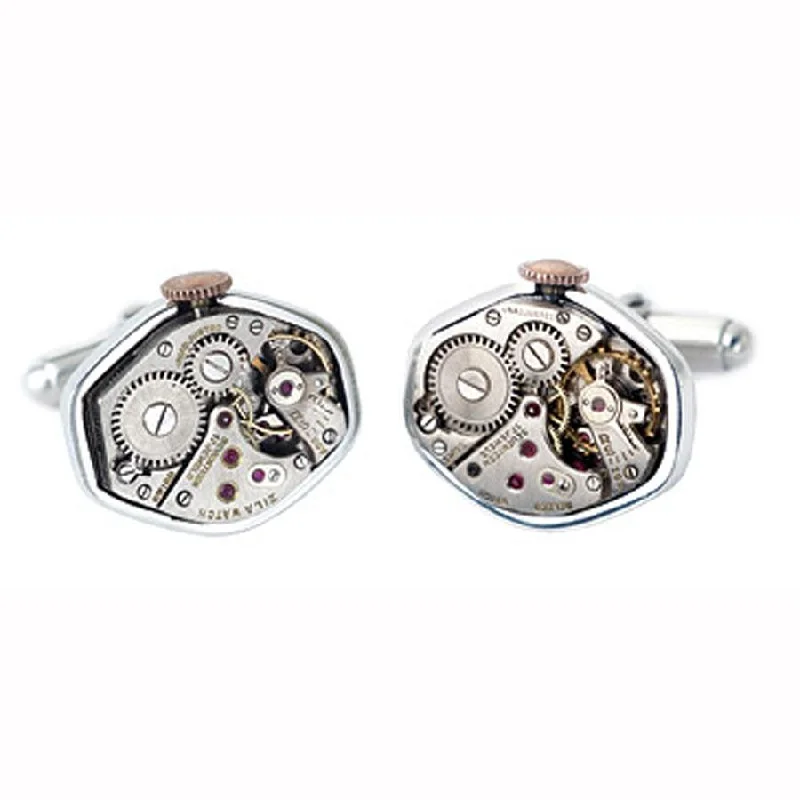 Antique Watch Movement Cuff Links