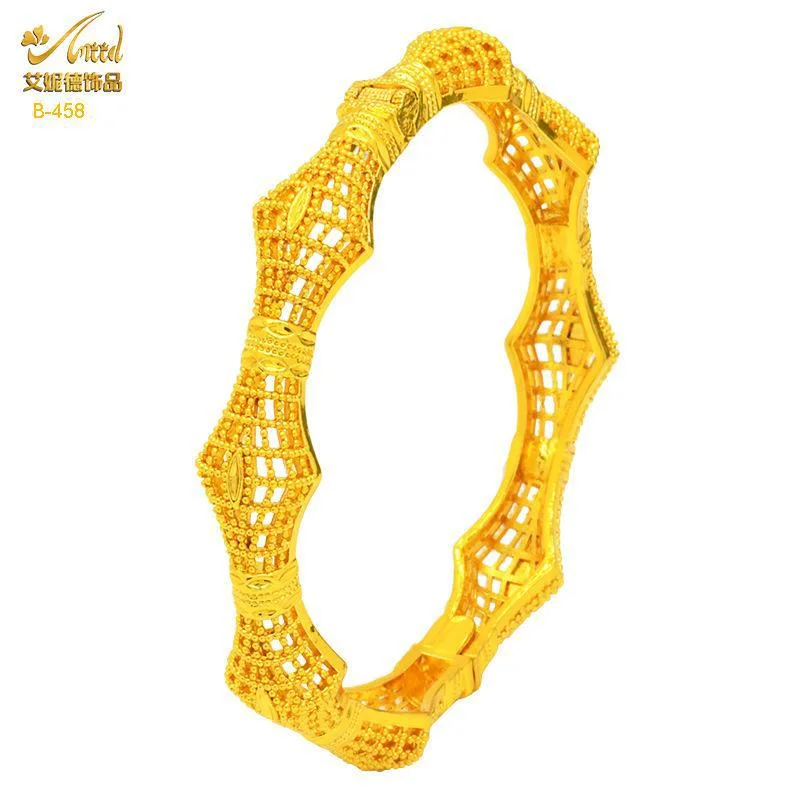 Exclusive Jewelry Sale – Grab Timeless Pieces Now Women's Gold Color Dubai Bangles For Model-08 Exclusive Jewelry Sale – Grab Timeless Pieces Now Women's Gold Color Dubai Bangles For Model-08