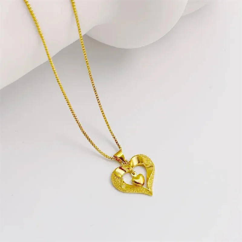 Limited-Time Jewelry Discounts – Shine Without The Splurge Women's Necklaces Plated Heart Pendant Necklace Chain Model-21 Limited-Time Jewelry Discounts – Shine Without The Splurge Women's Necklaces Plated Heart Pendant Necklace Chain Model-21