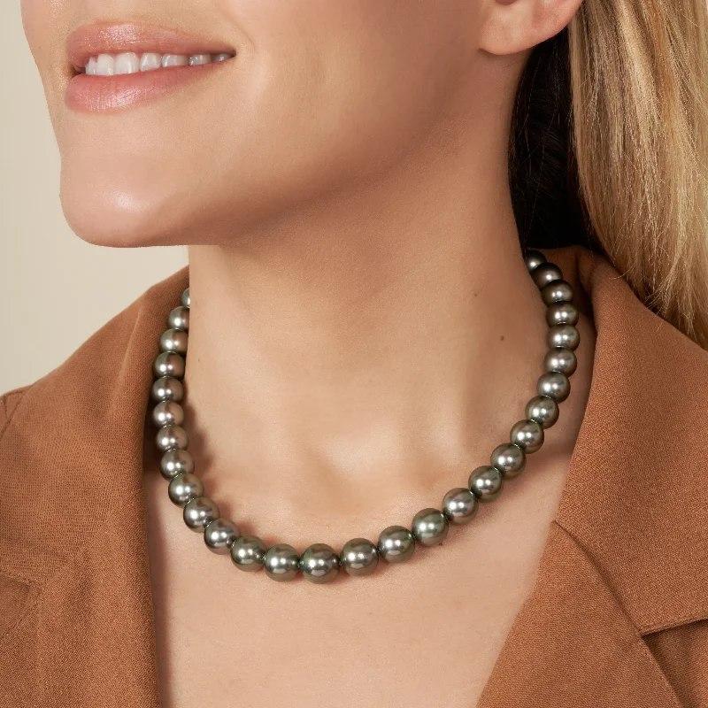 Exclusive Online Jewelry Sale – Don't Wait 10.0-10.5 mm AA+ Tahitian Round Pearl Necklace Exclusive Online Jewelry Sale – Don't Wait 10.0-10.5 mm AA+ Tahitian Round Pearl Necklace
