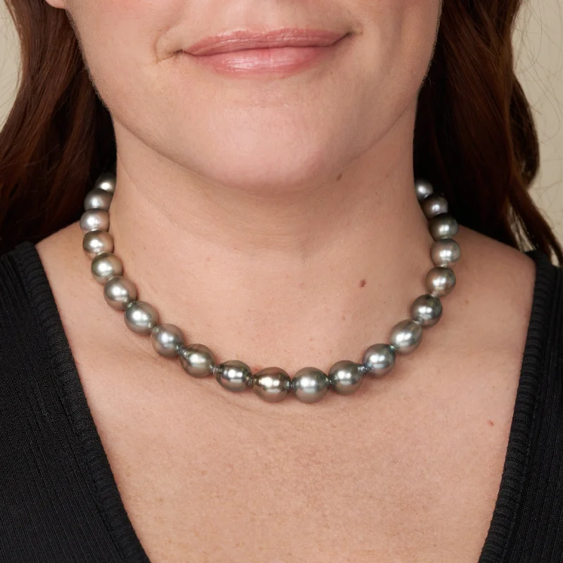 Limited-Time Jewelry Sale – Elegant Styles At Less 11.1-12.9 mm AAA Tahitian Drop Pearl Necklace Limited-Time Jewelry Sale – Elegant Styles At Less 11.1-12.9 mm AAA Tahitian Drop Pearl Necklace