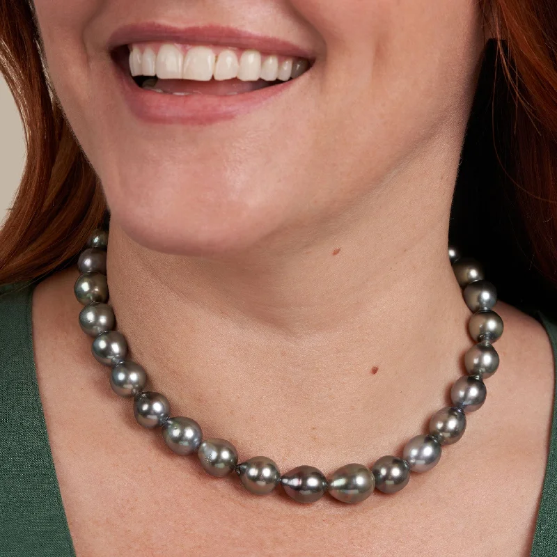 Luxury Jewelry At Unbeatable Discounts 11.2-12.9 mm AA+/AAA Tahitian Drop Pearl Necklace Luxury Jewelry At Unbeatable Discounts 11.2-12.9 mm AA+/AAA Tahitian Drop Pearl Necklace