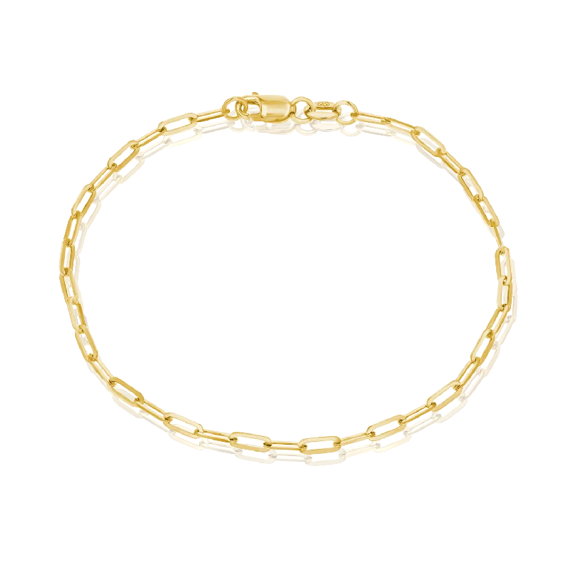 Seasonal Jewelry Deals – Elevate Your Style 14K Diamond Cut Oval Link Bracelet
