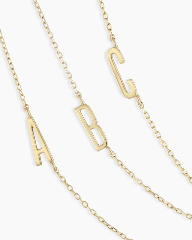 Exclusive Jewelry Discounts – Shop Now For Savings 14k Gold Alphabet Necklace