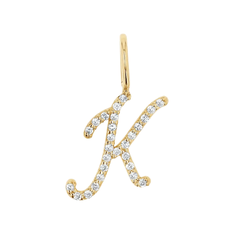 Exclusive Jewelry Sale – Limited-Time Discounts Diamond Script Letter Charm