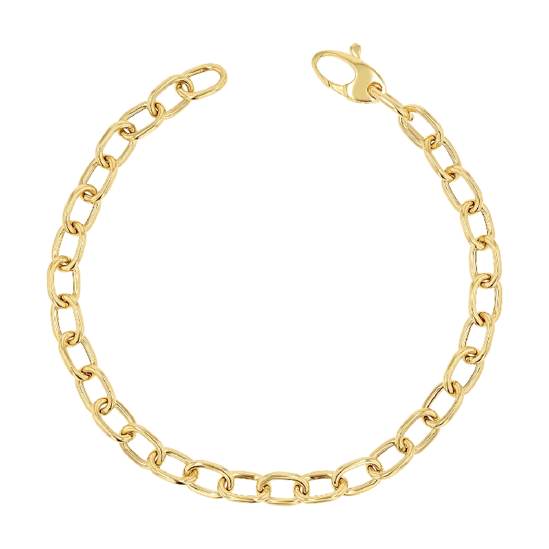 Unique Jewelry Designs Now At Discounted Rates Large Rolo Chain Bracelet