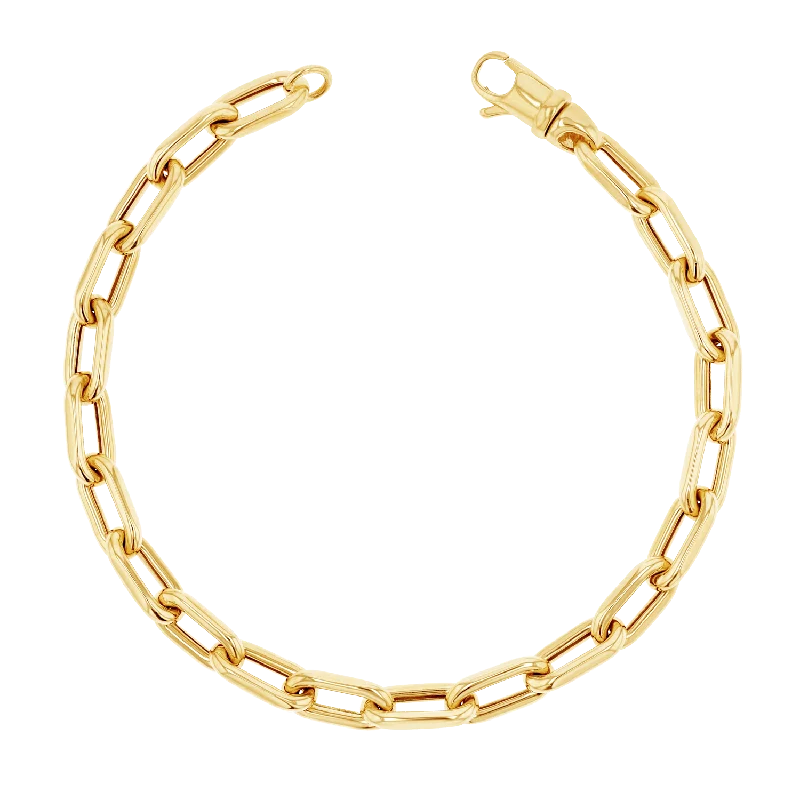 Fashion-Forward Geometric Jewelry For Contemporary Style 14K Grand Beverly Chain Bracelet Fashion-Forward Geometric Jewelry For Contemporary Style 14K Grand Beverly Chain Bracelet