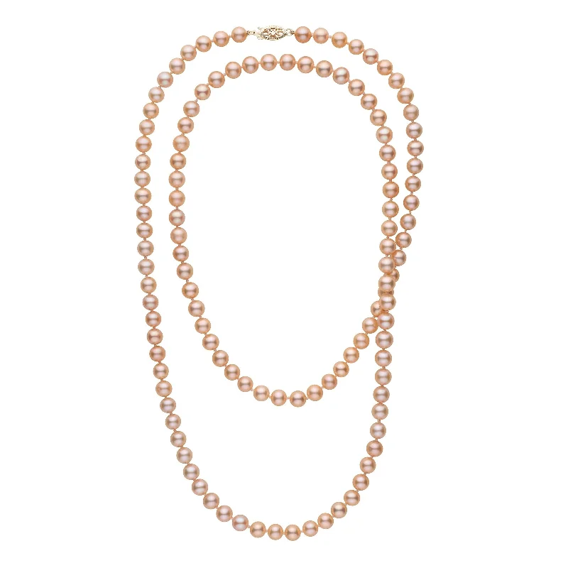 Exclusive Savings On Timeless Jewelry Pieces 35-inch 6.5-7.0 mm AAA Pink to Peach Freshwater Pearl Necklace Exclusive Savings On Timeless Jewelry Pieces 35-inch 6.5-7.0 mm AAA Pink to Peach Freshwater Pearl Necklace