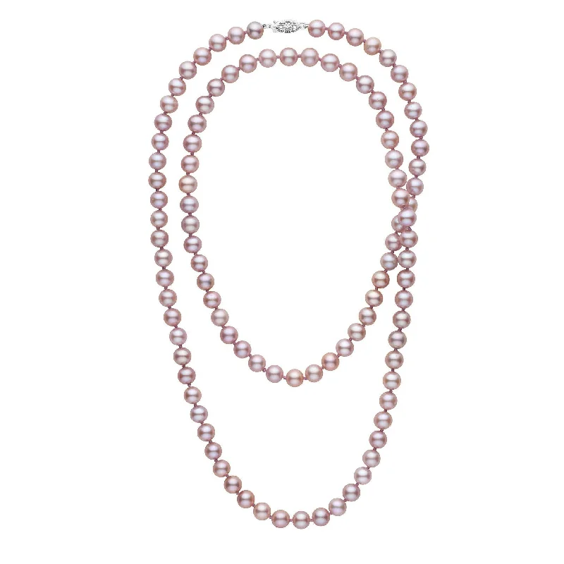Grab Stylish Jewelry Before The Sale Ends 35-inch 7.5-8.0 mm AAA Lavender Freshwater Pearl Necklace Grab Stylish Jewelry Before The Sale Ends 35-inch 7.5-8.0 mm AAA Lavender Freshwater Pearl Necklace