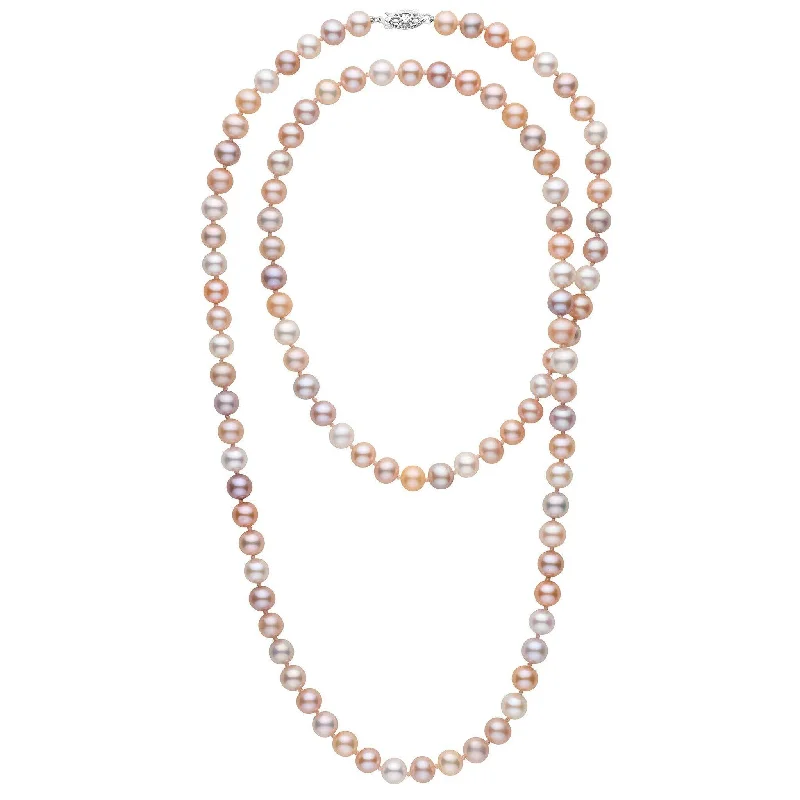 Shop Stylish Jewelry Now And Save Big 35-inch 7.5-8.0 mm AAA Multicolor Freshwater Pearl Necklace Shop Stylish Jewelry Now And Save Big 35-inch 7.5-8.0 mm AAA Multicolor Freshwater Pearl Necklace