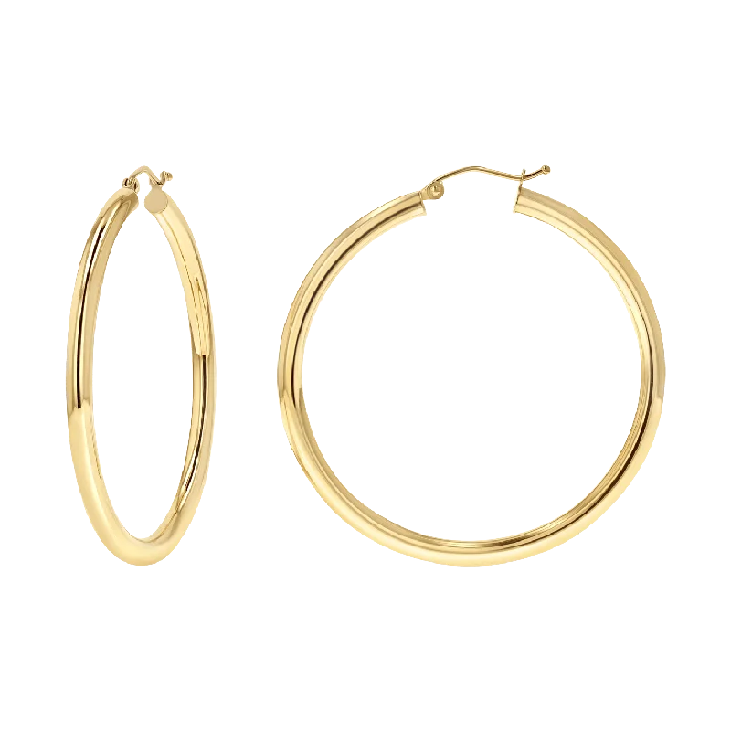 Unique Jewelry Designs Now At Discounted Rates 3mm Gold Tube Hoop Earrings