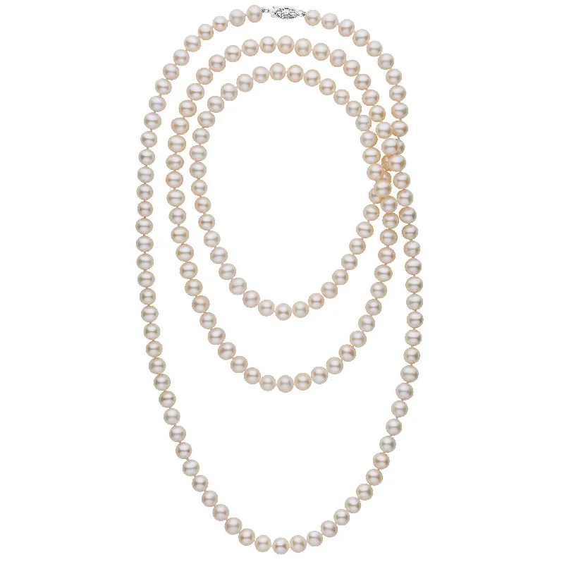 Limited-Stock Jewelry Sale – Once It's Gone, It's Gone 52-inch 7.5-8.0 mm AA+ White Freshwater Pearl Necklace Limited-Stock Jewelry Sale – Once It's Gone, It's Gone 52-inch 7.5-8.0 mm AA+ White Freshwater Pearl Necklace