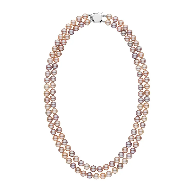 Exclusive Online Jewelry Sale – Don't Wait 6.5-7.0 mm Double Strand AAA Multicolor Freshwater Pearl Necklace Exclusive Online Jewelry Sale – Don't Wait 6.5-7.0 mm Double Strand AAA Multicolor Freshwater Pearl Necklace