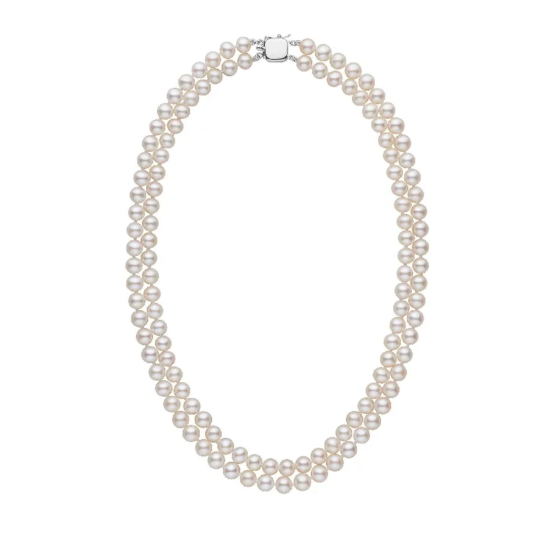 Elegant Jewelry Styles At Budget-Friendly Prices 6.5-7.0 mm White Freshadama Freshwater Pearl Double Strand Necklace Elegant Jewelry Styles At Budget-Friendly Prices 6.5-7.0 mm White Freshadama Freshwater Pearl Double Strand Necklace