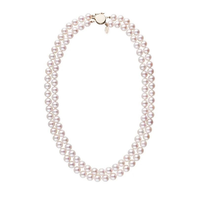 Special Deals On Handcrafted And Designer Jewelry 7.5-8.0 mm White Freshadama Freshwater Pearl Double Strand Circle Clasp Necklace Special Deals On Handcrafted And Designer Jewelry 7.5-8.0 mm White Freshadama Freshwater Pearl Double Strand Circle Clasp Necklace