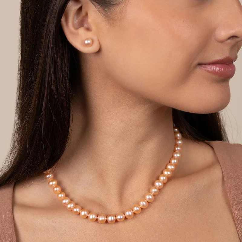 Elegant Jewelry At Unbeatable Offers – Shop Before It's Gone 7.5-8.0 mm 16 Inch AA+ Pink to Peach Freshwater Pearl Necklace Elegant Jewelry At Unbeatable Offers – Shop Before It's Gone 7.5-8.0 mm 16 Inch AA+ Pink to Peach Freshwater Pearl Necklace